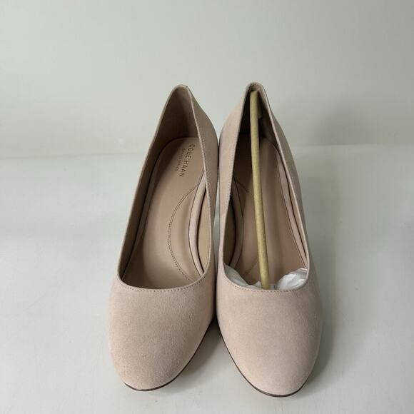Cole Haan Heels Women's 10.5 B Gabbie Suede W26071 Pump 80 MM Pumps Peach Whip - Picture 5 of 8